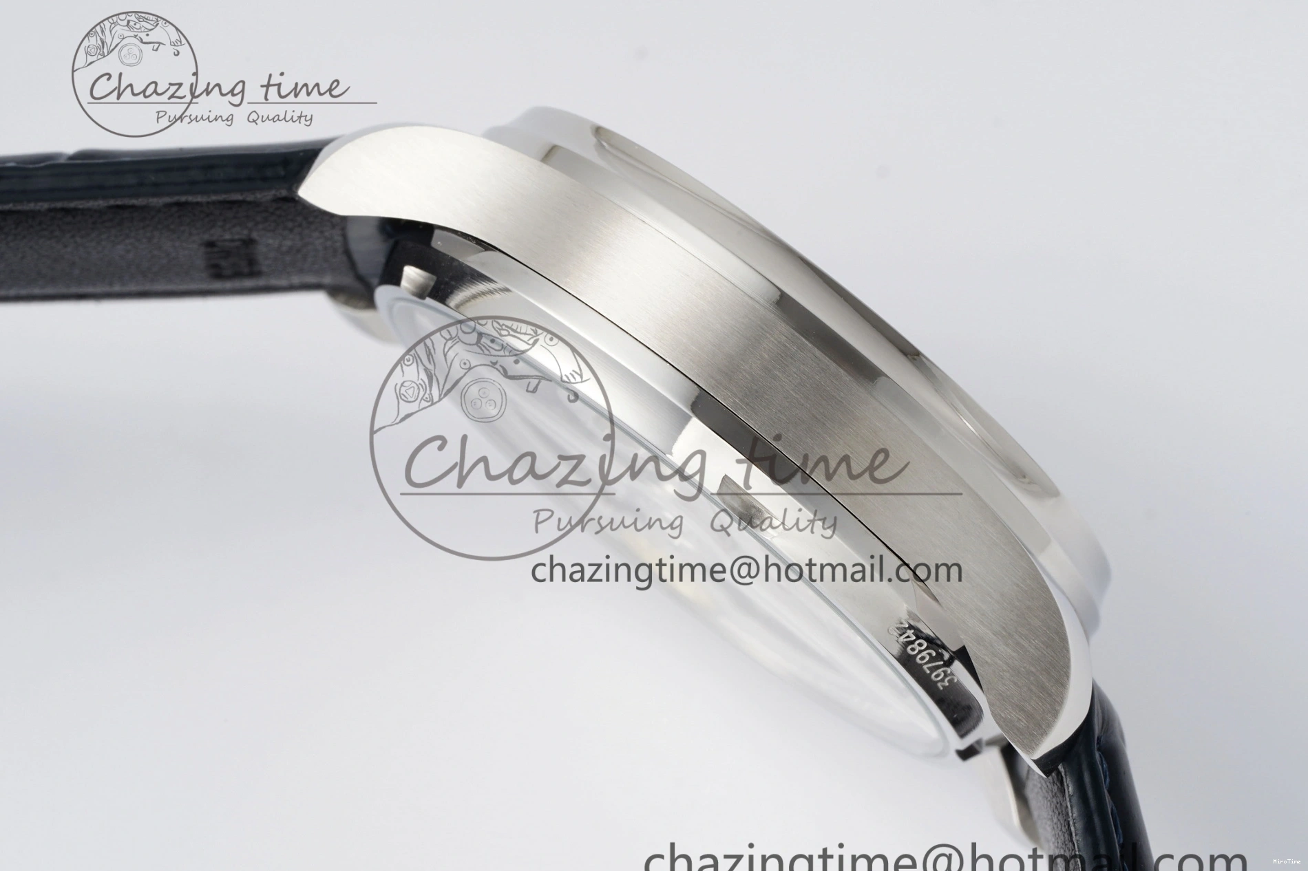 MIROTIME 0316 ZeroBulk Portuguese Real PR IW500715 SS AZF 1:1 Best Edition White Blue Dial on Blue Leather Strap A 7034